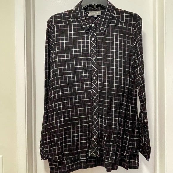 Michael Stars Buttondown Plaid Shirt - Picture 5 of 6